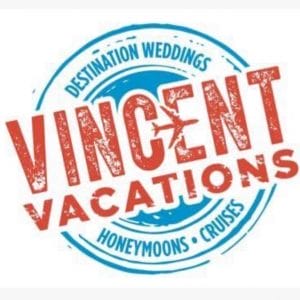 Kristen with Vincent Vacations Logo